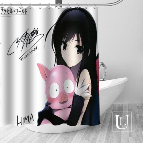 Custom Accel World Shower Curtain Modern Fabric Bath Curtains Home Decor Curtains More Size Custom Your image