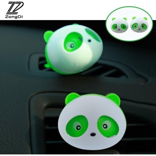 ZD 1Pair Car Outlet Perfume Panda outlet perfume for VW polo passat b6 b5 Lada granta vesta Mazda 3 6 Renault duster accessories