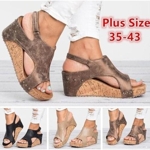 Women Sandals Platform Sandals Wedges Shoes Women Heels Gladiator Sandalias Mujer Summer Shoes Peep Toe Wedge Heels Sandals