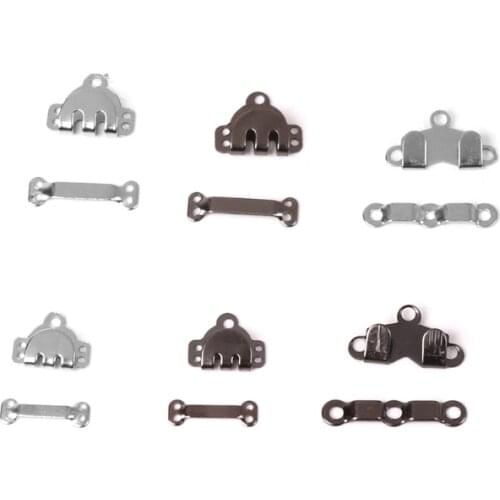 10x Trouser Skirt Hooks + Bars Fasteners For Suit Pants Extenders Tailor Sewing