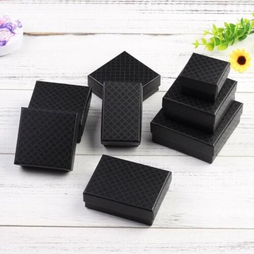 24pcs Jewelry Box for Necklace Earrings Ring Bracelet Box Engagement Christmas Gift Packaging Paper Jewellery Organizer Display