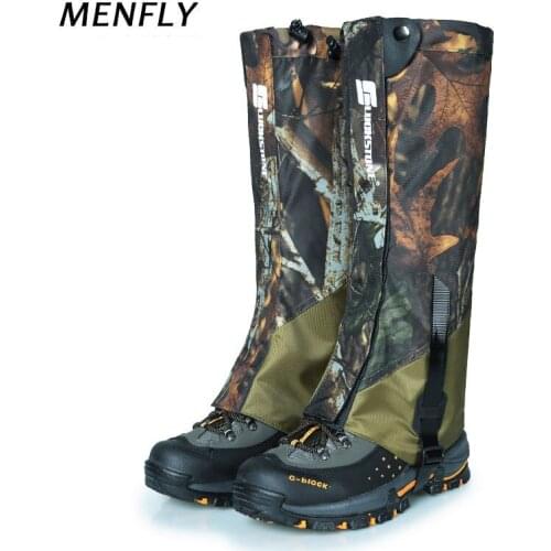 MENFLY Waterproof Foot Cover Wear-resistant Oxford Cloth Snow Shoe Cover Cycling Hiking Desert Crossing Leg Guard Rainwater Case
