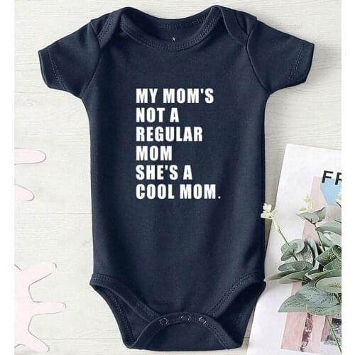 Printing Cool Mom Newborn Boy Undershirts Baby Shower Gifts Winter Jumpsuit for Babies Infant Girls Outfits Cotton Rompers