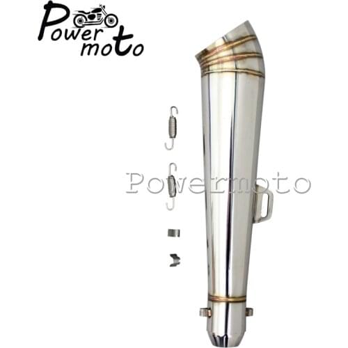 Motorcycle Scooter Stainless Steel Exhaust Muffler 38-51mm Silencer Pipe DB Killer For Harley Honda Yamaha Kawasaki 125cc-1000cc