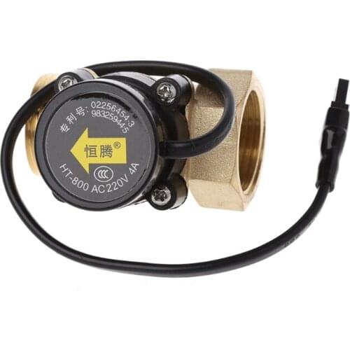 HT-800 1" Water Flow Sensors Switch 220V 4A Liquid Paddle Pump
