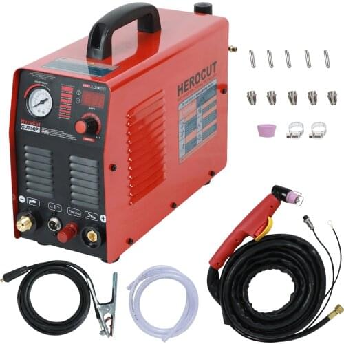 CUT50Pi IGBT Pilot Arc HF 50Amps DC Air Plasma cutting machine 220V plasma Cutter clean cutting thickness 15mm