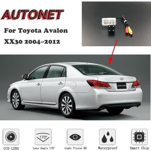 AUTONET HD Night Vision Backup Rear View camera For Toyota Avalon XX30 2004~2012 CCD/license plate Camera