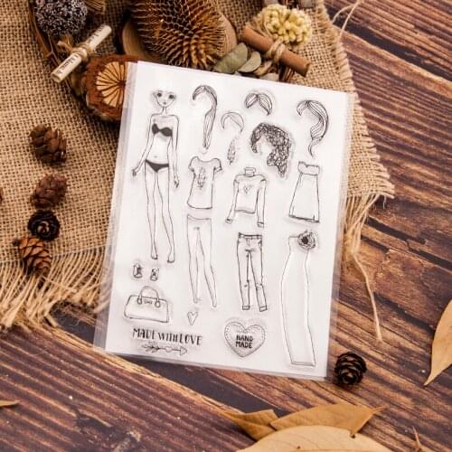 KLJUYP Girls Clear Stamps Scrapbook Paper Craft Clear stamp scrapbooking 541