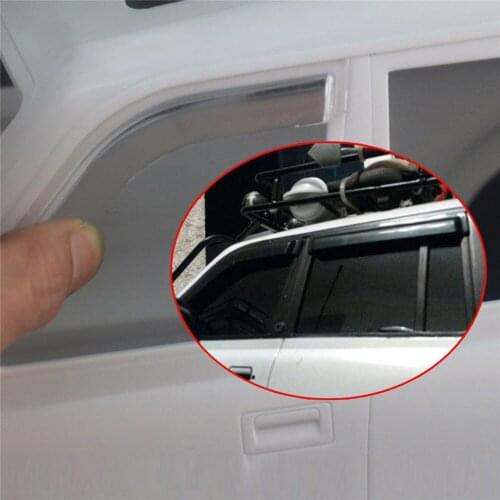  Deflector Set Window Sun Visor Wind for 1/10 LC80 RC Crawler Land Cruiser Upgrade Parts