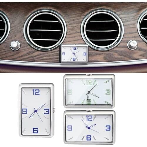 Quartz Automotive Watch Fashion Car Interior luminous Watch With Adhesive Strap For Air Outlet Dushboard off Road Truck Trailer