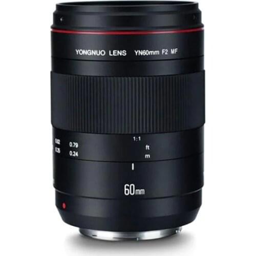 YONGNUO Macro Lens YN60mm F2 MF Lense for Canon 6D 5D4 5D3 5D2 700D 600D 550D 1100D 1200D T3i T5 T5i DSLR Camera