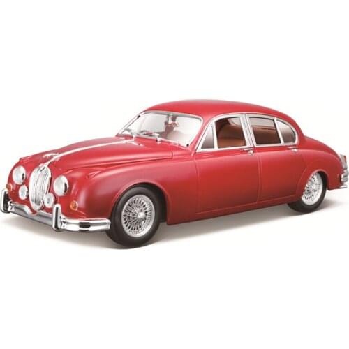 Bburago 1:18 Scale 1959 Jaguar Mark II Alloy Luxury Vehicle Diecast Pull Back Cars Model Toy Collection Gift