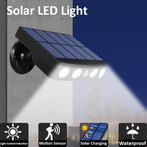Powerful Solar LED Light Outdoor PIR Motion Sensor Waterproof Security Garden Lamp Spotlights Path Street Led Wall Light