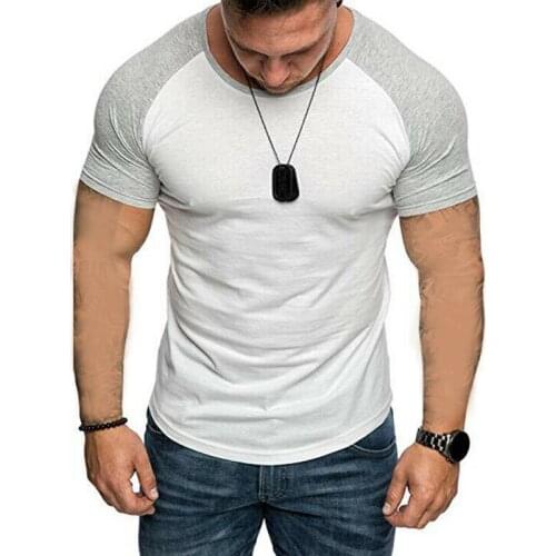 Mens T Shirt Men Summer Short Sleeve T-shirt Leisure Plus Size Tops Man O-neck Slim Fit T Shirts Males Clothes Fitness