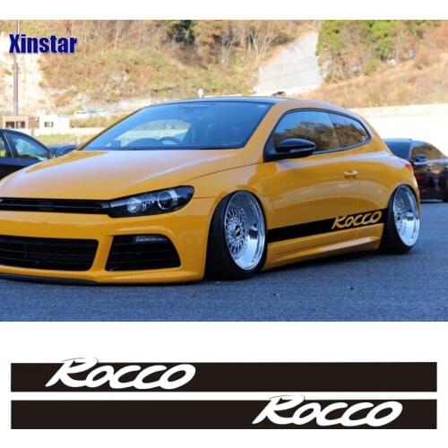 2pcs/lot Rocco car side body decoration sticker For VK Volkswagen GTI SCIROCCO