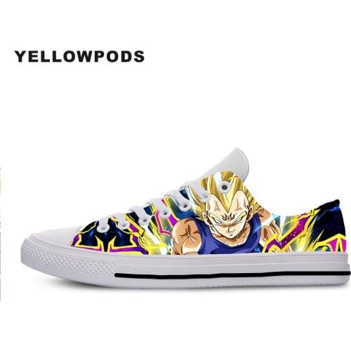 New Canvas Men Casual Shoes New Majin Vegeta Breathable Walking Shoes Fashion For Men Women Lightweight Off White Shoes Man