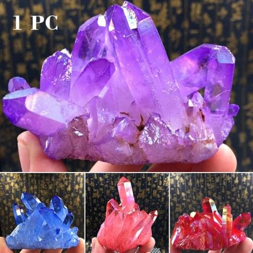 New Natural Quartz Cluster Crystal Crystal Healing Stone Ornaments Clear Quartz Craft 4-7 CM For Desk Table Aquarium Decor
