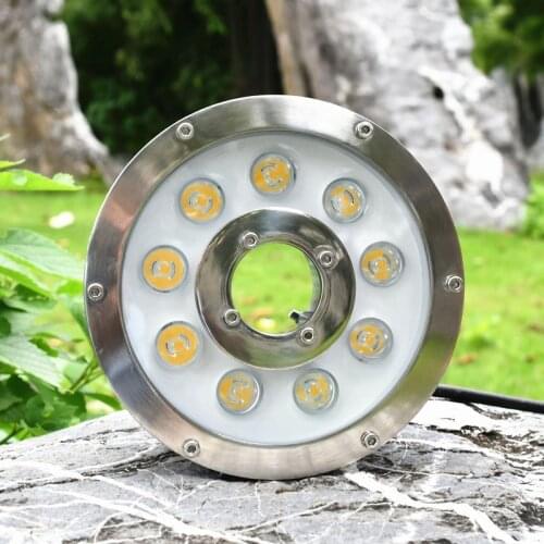 3w 6w 9w 12w 15w 18W Underwater Pond light IP68 White/ Warm White RGB LED fountain light 12V/24V Swimming Pool light Led