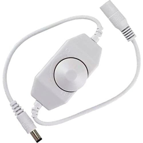 Premium 12V DC 0-100% PWM Manual Knob LED Dimmer Switch for LED Strip Light Black Stylish Lighting Accessories Dimmers Switch