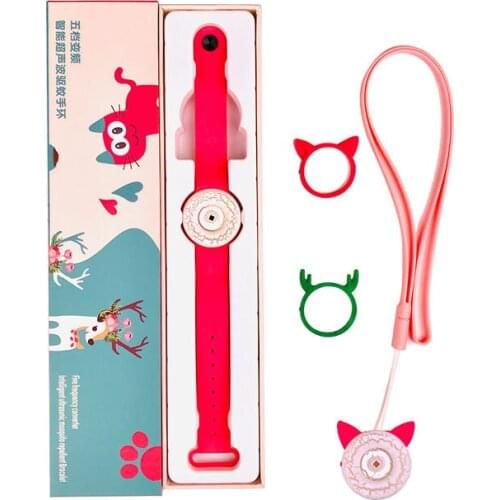 Ultrasonic Mosquito Repellent Bracelet Anti-Mosquito Buckle Physical Mosquito Repellent Safe for Kids & Adult PM0414-PM0416