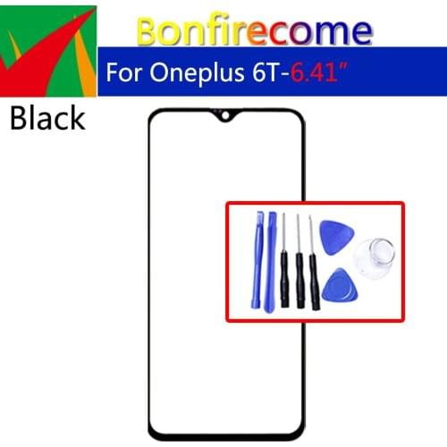 TouchScreen Outer Glass For Oneplus 6T Touch Screen Sensor Front Panel Digitizer Glass Cover Replacement