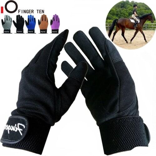 Waterproof Outdoor Sport Cycling Gloves Full Finger Kids Riding Horse Glove Motorcycle Riding Bicycle Age 5-13 Drop Shipping