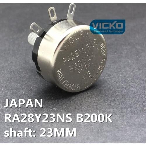 JAPAN VIOLET single potentiometer switch shaft 23mm RA28Y23NS B200K