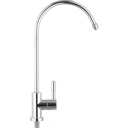 1pc 1/4'' Kitchen Chrome Reverse Osmosis RO Drinking Water Filter Sink Faucet Tap Mayitr