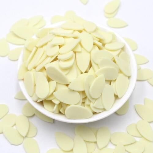 100g/Lot Simulation Almond Clay Slices Soft Pottery Food Sprinkles for DIY Crafts Filling Decoration Accessories