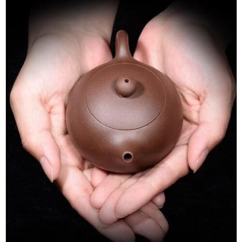 120/300ML Yixing Purple Clay Teapot Raw Ore Purple Mud Xishi Pot Vintage Drinkkware Kung Fu Tea Set Zisha Pots for Birthday Gift