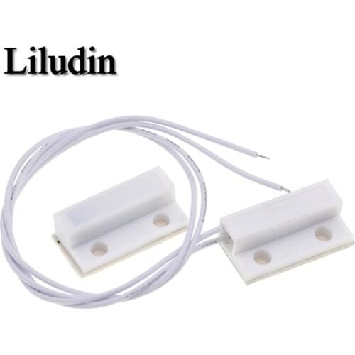 20 Pair MC-38 Wired Door Window Sensor MC38 Magnetic Switch normally Closed NC for our Home gsm pstn Wire Alarm System