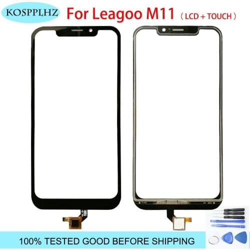 2019 original new Touch Screen For Leagoo m11 Touch Screen Touch Panel Lens Assembly 6.18 INCH mobile phone + tools