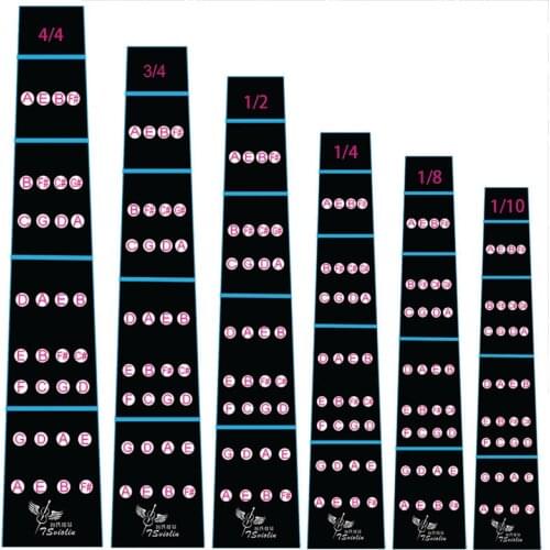 5pcs Violin Finger Guide /Fingerboard Sticker Fret guide Label Finger Chart For Size 4/4,3/4 ,2/1,4/1,8/1,10/1 (4/4)