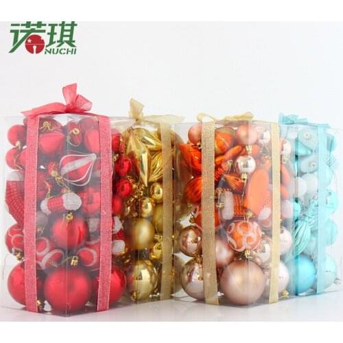50 Christmas balls bright ball socks gift package package window decoration ornaments Christmas ornaments