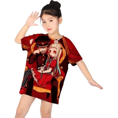 Anime Cosplay Toilet-Bound Hanako-kun Shirt T Shirt T-shirt Kids Nene Yashiro Jibaku Shounen Hanako kun Tops Children Girls Boys