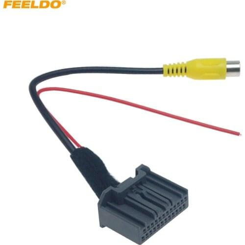 FEELDO Auto Parking Rear Camera Video Plug RCA Reversing Cable Adapter For Honda Crider 2013-2015 Navigation DVD #HQ6121