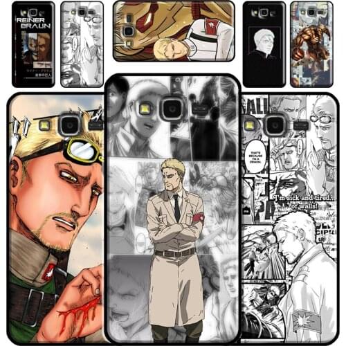Attack On Titan Anime Reiner Braun Phone Case For Samsung Galaxy J1 J3 J4 J5 J6 J7 J8 2018 A7 A9 A6 A8 Plus A3 A5 2016 2017