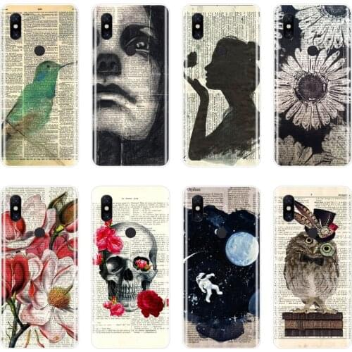 Black Flower Girl Skull Space Star Back Cover For Xiaomi Mi Max 1 2 3 Soft Phone Case Silicone For Xiaomi Mi Note Mix 1 2 2S 3
