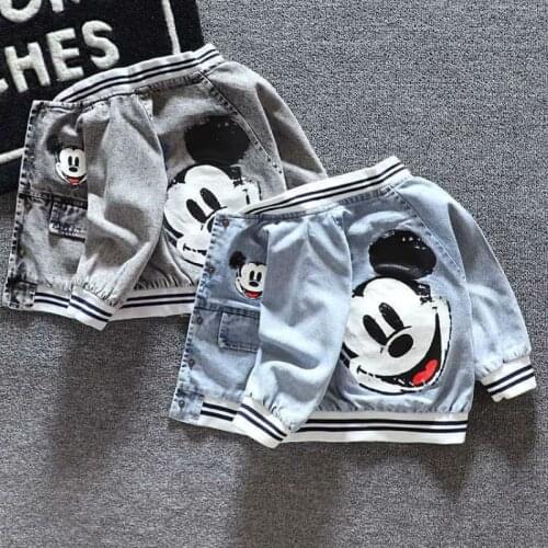 New Boys Denim Jacket Summer Childrens Baby Casual Single-breasted Stand Collar Stand Collar Jacket Childrens Denim Jacket