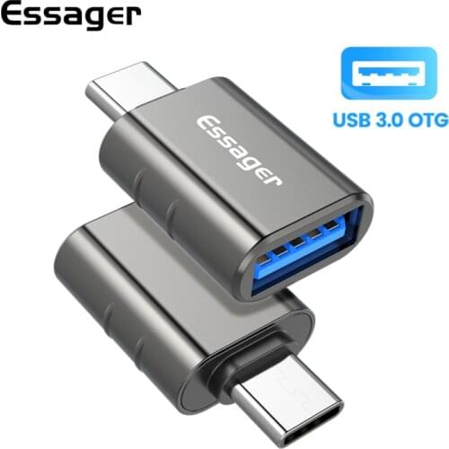 Essager USB Type C OTG Adapter USB 3.0 To USB C Male Converter USB-C OTG Connector Fast Charger For Samsung Huawei Xiaomi