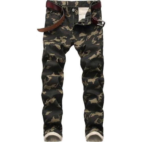 Gersri Mens Camouflage Jeans China