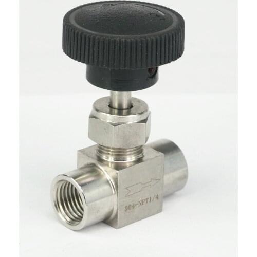 Stainless Steel 304 Needle Valve 1/4" NPT Female Thread BSP SS304 Water Gas Oil Flow Control
