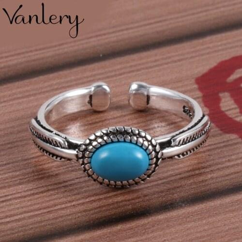 Personality Exaggerated Gothic Blue Rings For Women Charm Engagement Jewelry Girls Open Finger Knuckle Rings