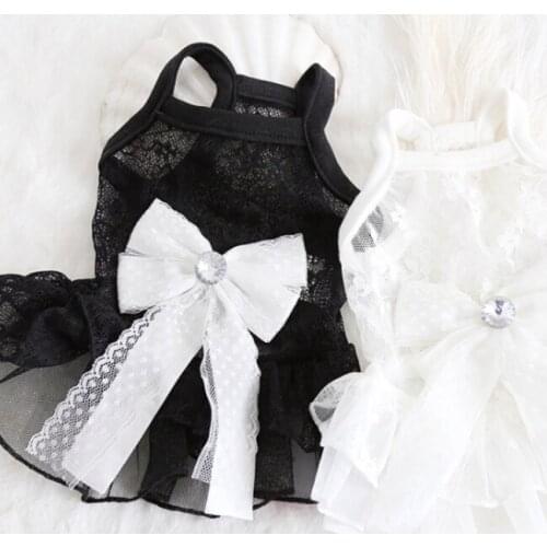 Lovely Summer Pet Dog Cat Cooling Skirt Small Large Puppy Kitten Clothes Skirt Clothing Beautiful Lace Dress