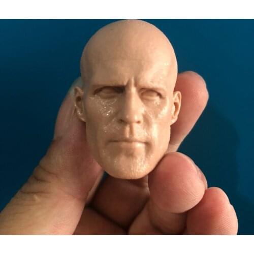 Blank Hot 1/6 Scale Death Squads The Mechanic Jason Statha Head Sculpt Unpainted Fit 12" Figure