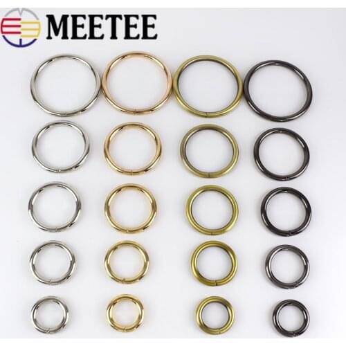 5/10pcs Metal O Ring Buckles Dog Collar Bag Belt Strap Dog Chain Hooks Snap Clasps DIY Leather Craft Bag Parts Accessories H2-1