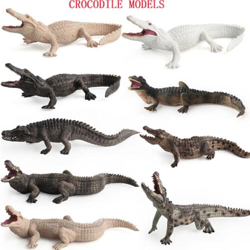 Simulation Crocodile Multiple Modeling Animal Figure Collectible Toys crocodile model Wild Animal Action Figures Kids gift