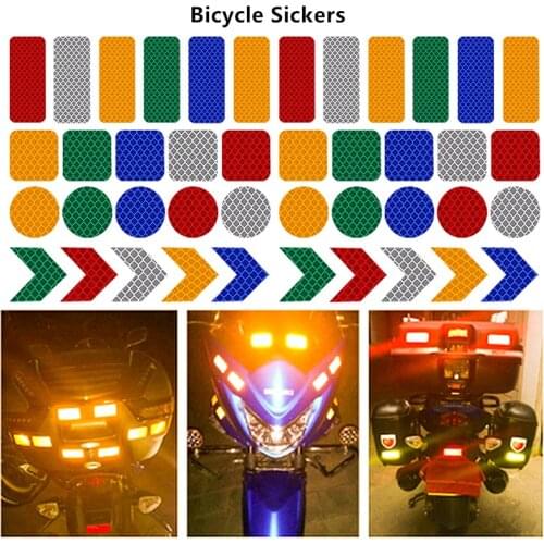Car Stickers Bicycle Motorcycle Night Riding Super Reflective Strip Warning Post MTB Road Bike Cycling Accessories