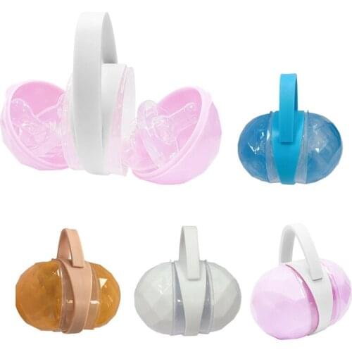 Portable Infant Newborn Baby Pacifier Case Box Nipple Shield Case Pacifier Holder Storage Box Soother Container