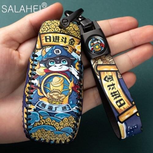 Luxury Leather Car Key Cover Case Shell Bag Protective For Mercedes Benz 2017 E Class W213 2018 S class Maybach Auto Accessories